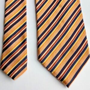 Romeo Gigli  nice colours striped  all  silk tie made in Italy 🇮🇹